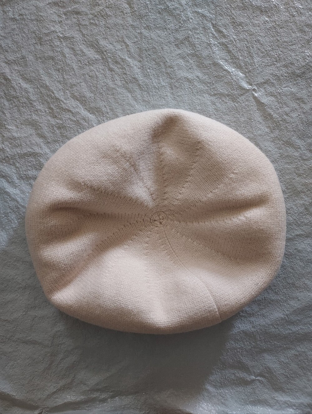 Soft Knit Beret in Light Cream - Women's Fashion Hat